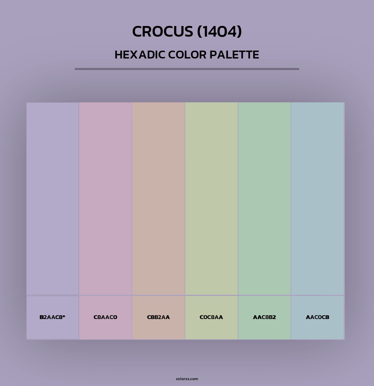 Crocus (1404) - Hexadic Color Palette