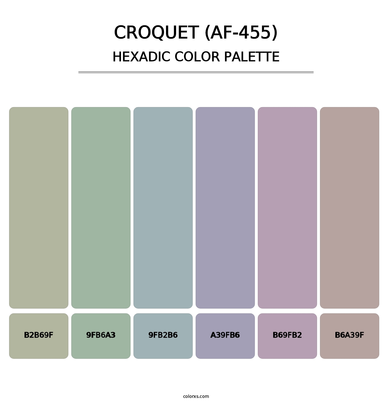 Croquet (AF-455) - Hexadic Color Palette