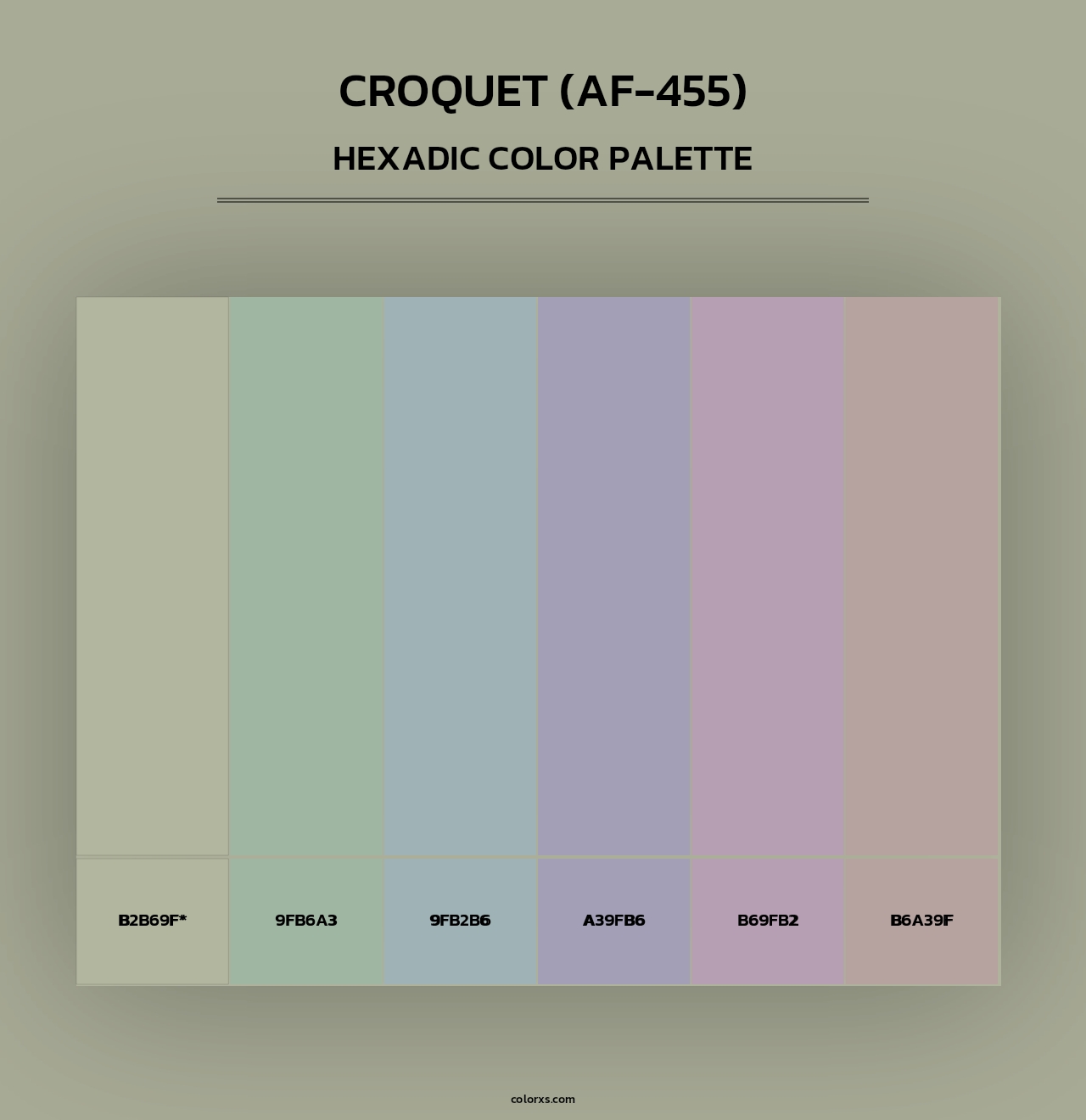 Croquet (AF-455) - Hexadic Color Palette