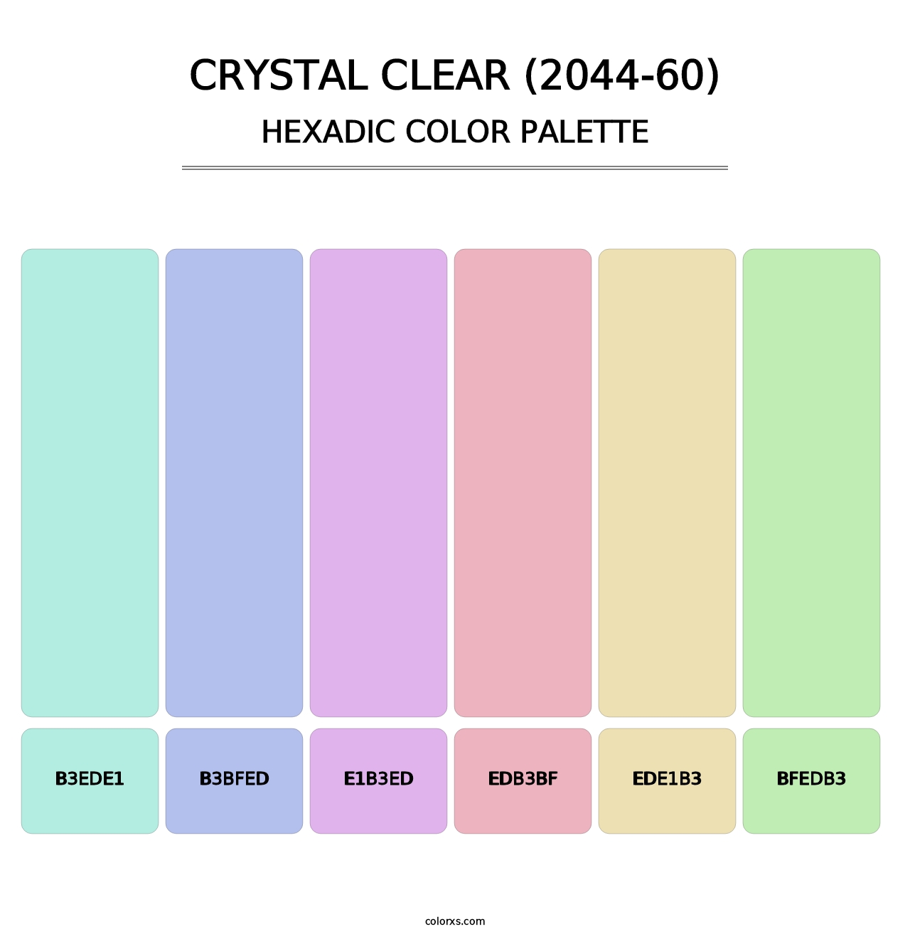 Crystal Clear (2044-60) - Hexadic Color Palette