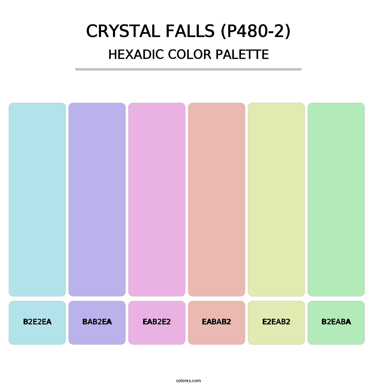 Crystal Falls (P480-2) - Hexadic Color Palette