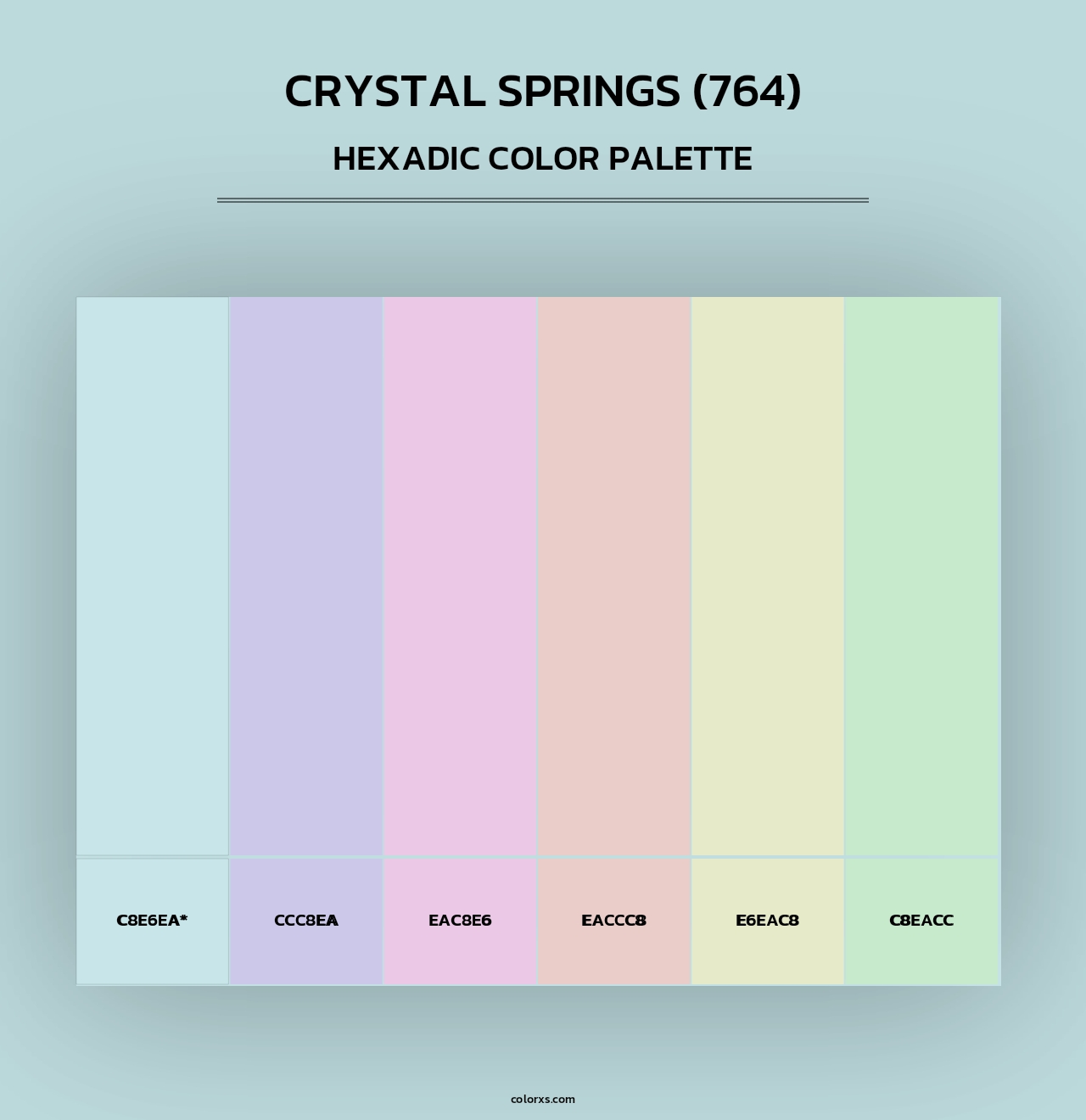 Crystal Springs (764) - Hexadic Color Palette