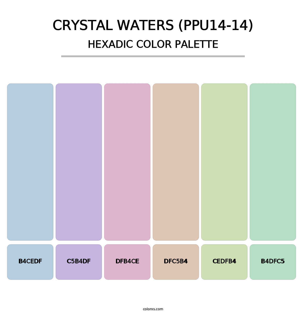 Crystal Waters (PPU14-14) - Hexadic Color Palette