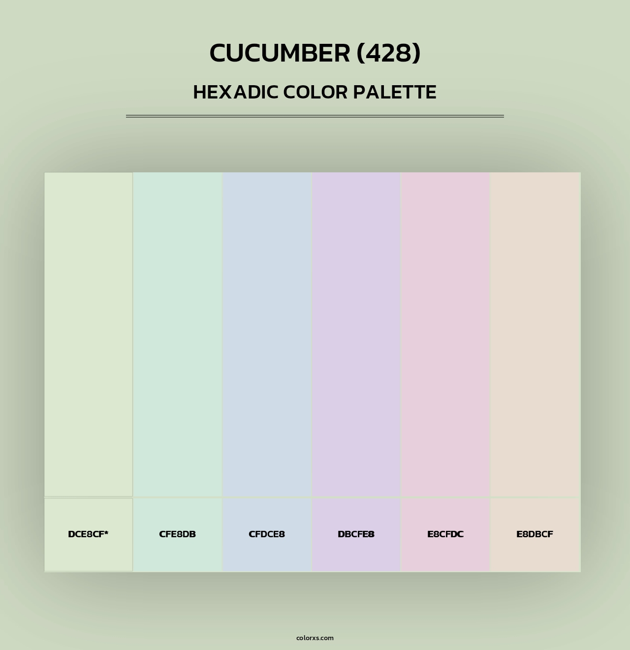 Cucumber (428) - Hexadic Color Palette