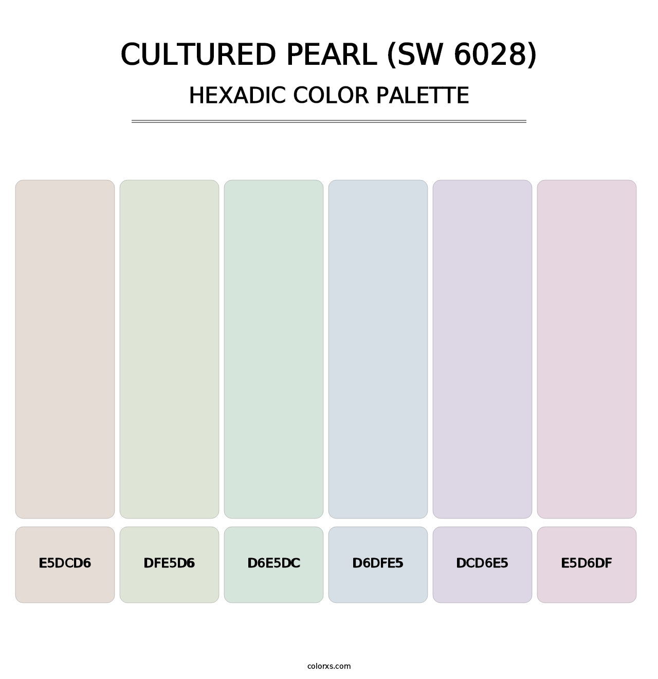 Cultured Pearl (SW 6028) - Hexadic Color Palette