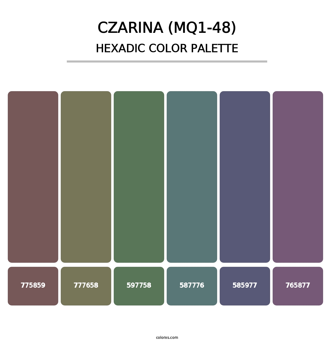 Czarina (MQ1-48) - Hexadic Color Palette