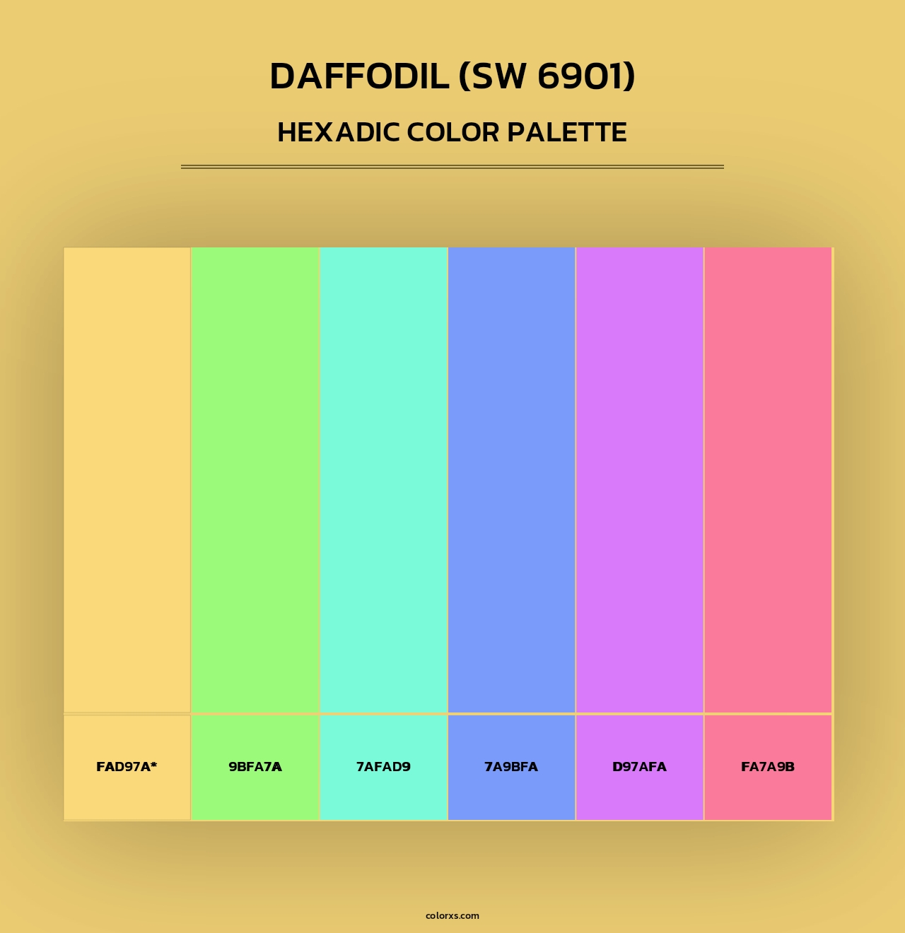 Daffodil (SW 6901) - Hexadic Color Palette