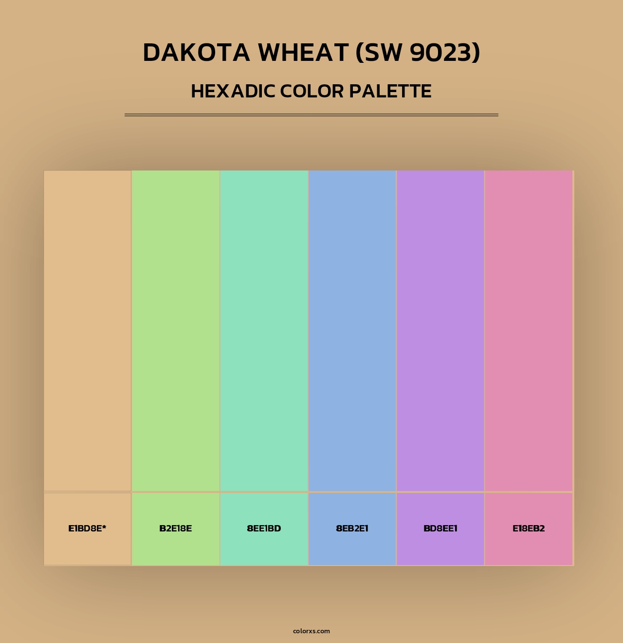 Dakota Wheat (SW 9023) - Hexadic Color Palette