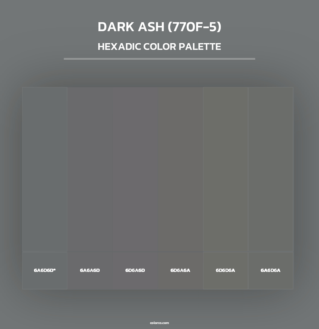 Dark Ash (770F-5) - Hexadic Color Palette