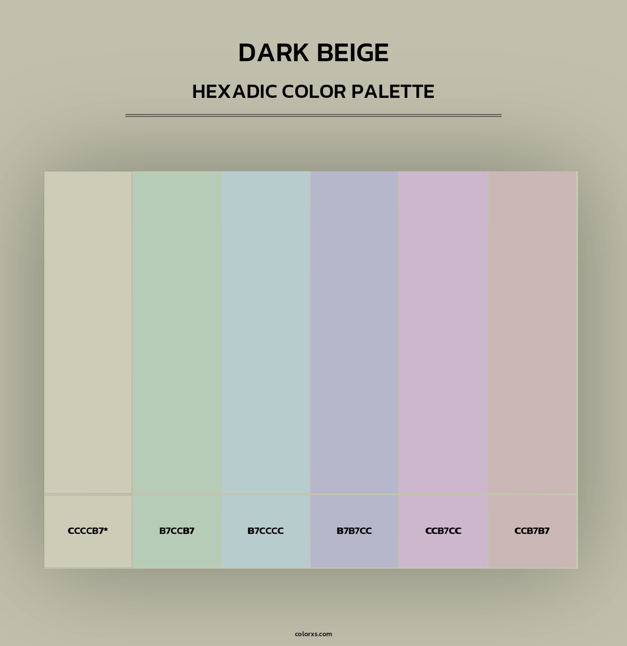 Dark Beige - Hexadic Color Palette
