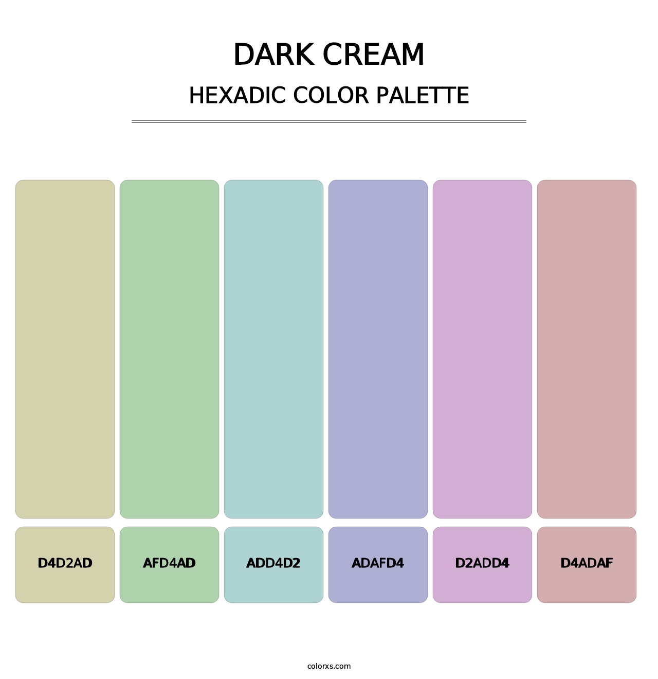 Dark Cream - Hexadic Color Palette