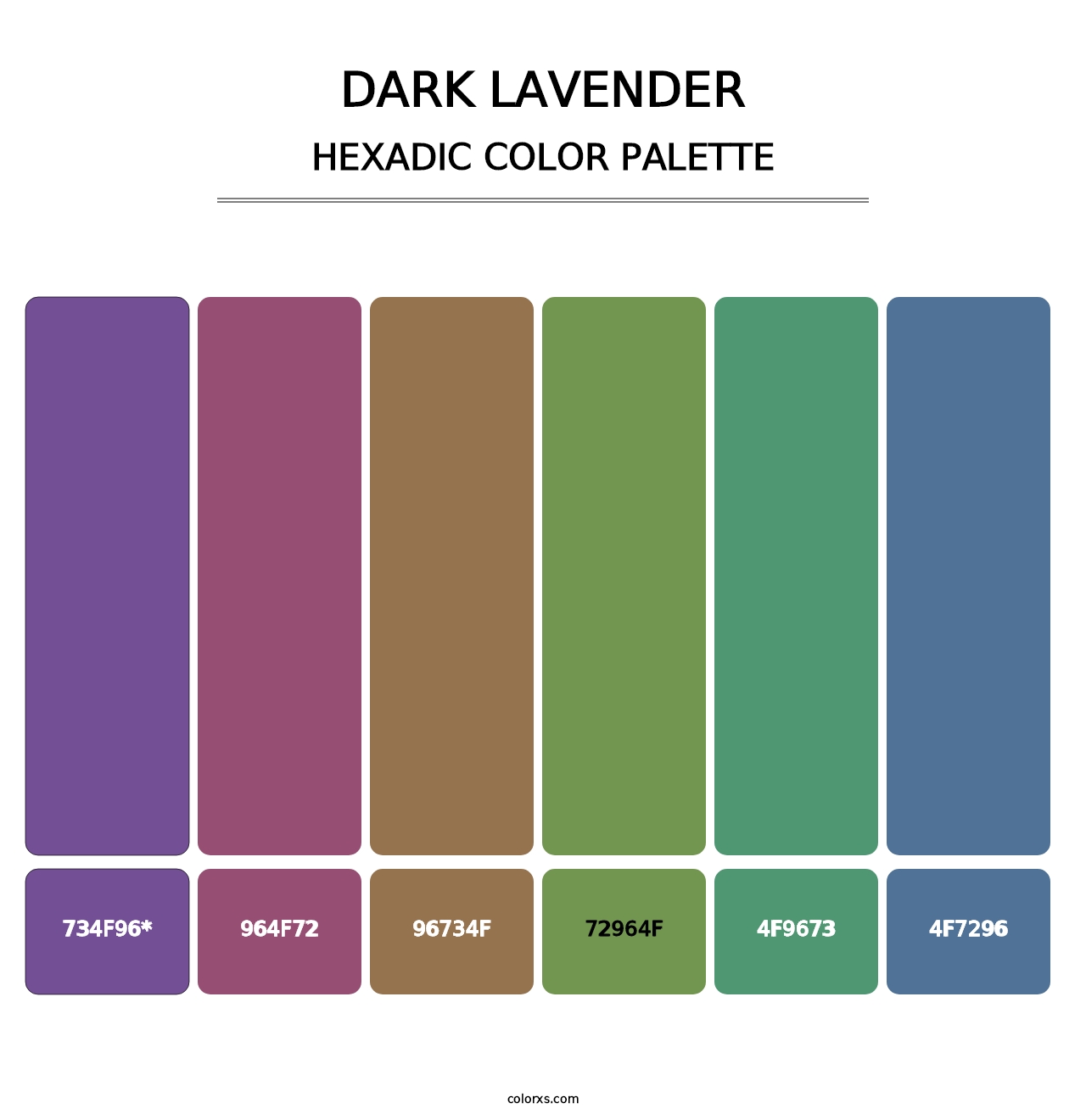 Dark Lavender - Hexadic Color Palette