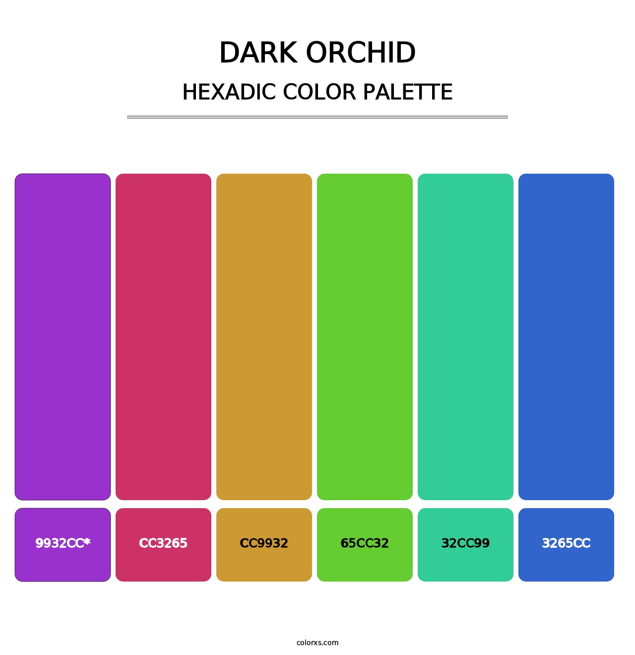 Dark Orchid - Hexadic Color Palette