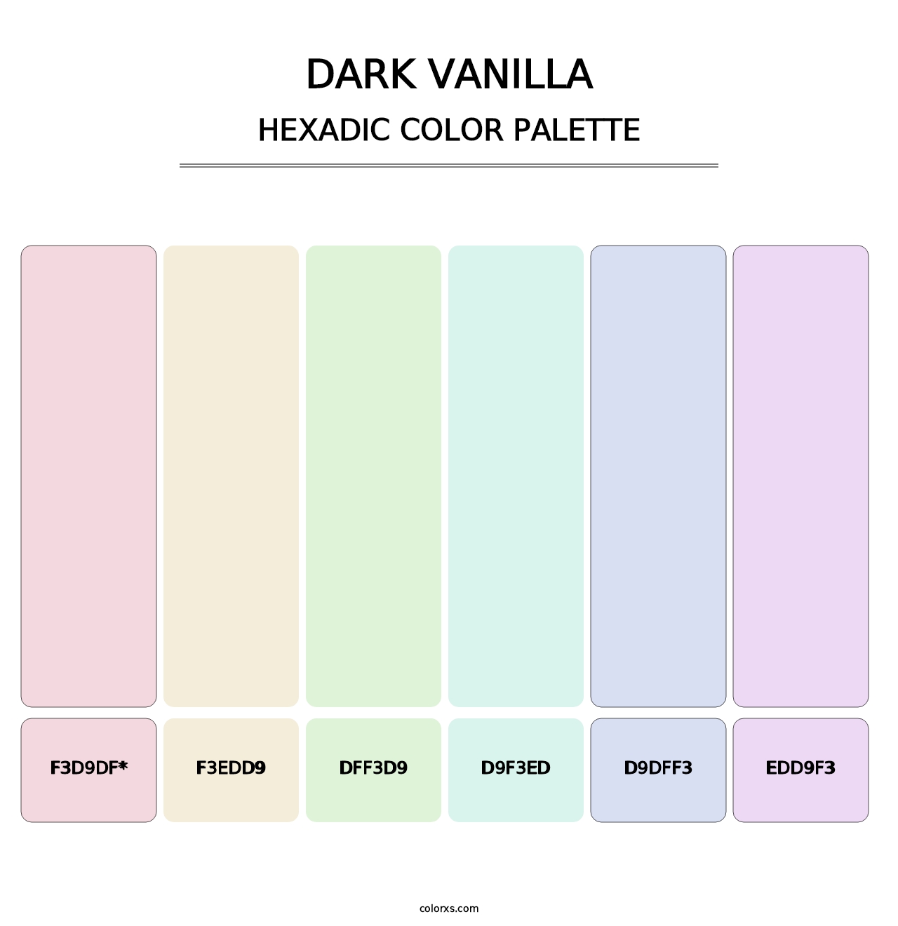 Dark Vanilla - Hexadic Color Palette