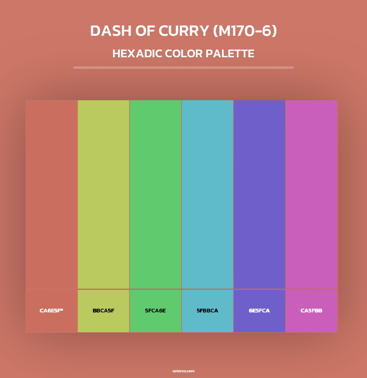 Dash Of Curry (M170-6) - Hexadic Color Palette