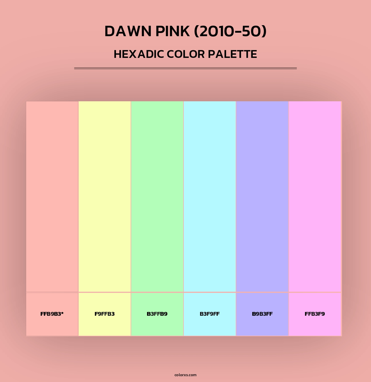 Dawn Pink (2010-50) - Hexadic Color Palette