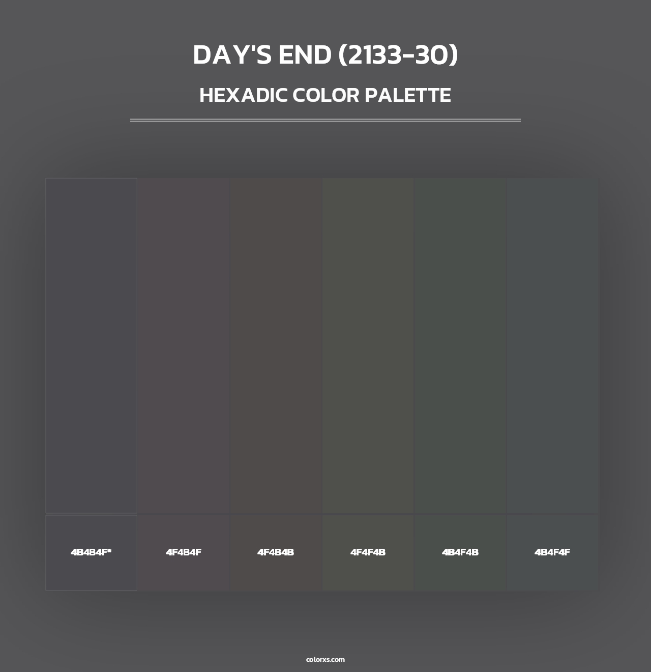 Day's End (2133-30) - Hexadic Color Palette