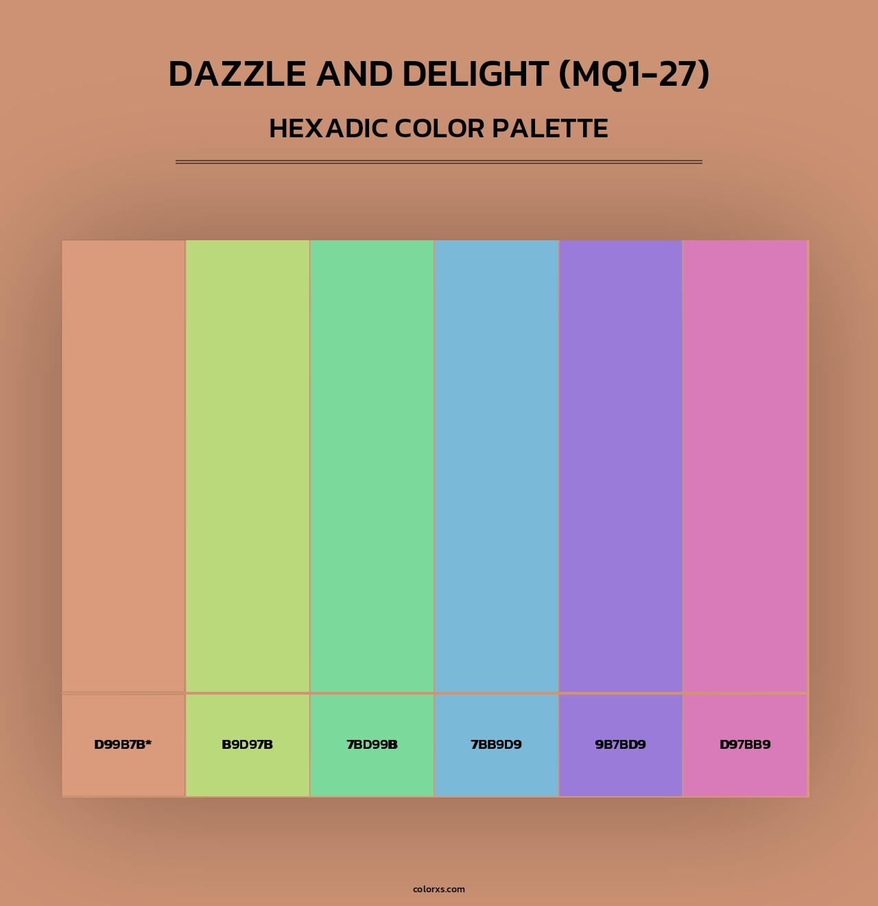 Dazzle And Delight (MQ1-27) - Hexadic Color Palette