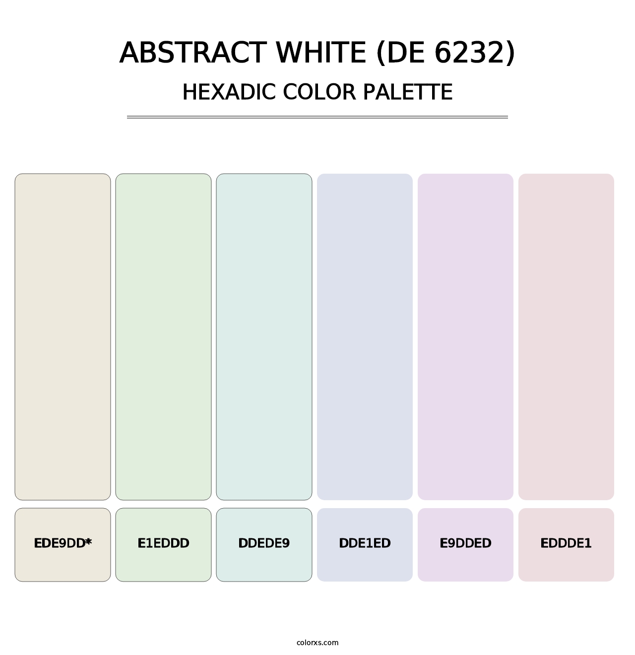 Abstract White (DE 6232) - Hexadic Color Palette