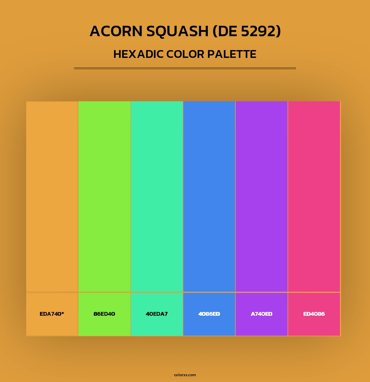 Acorn Squash (DE 5292) - Hexadic Color Palette