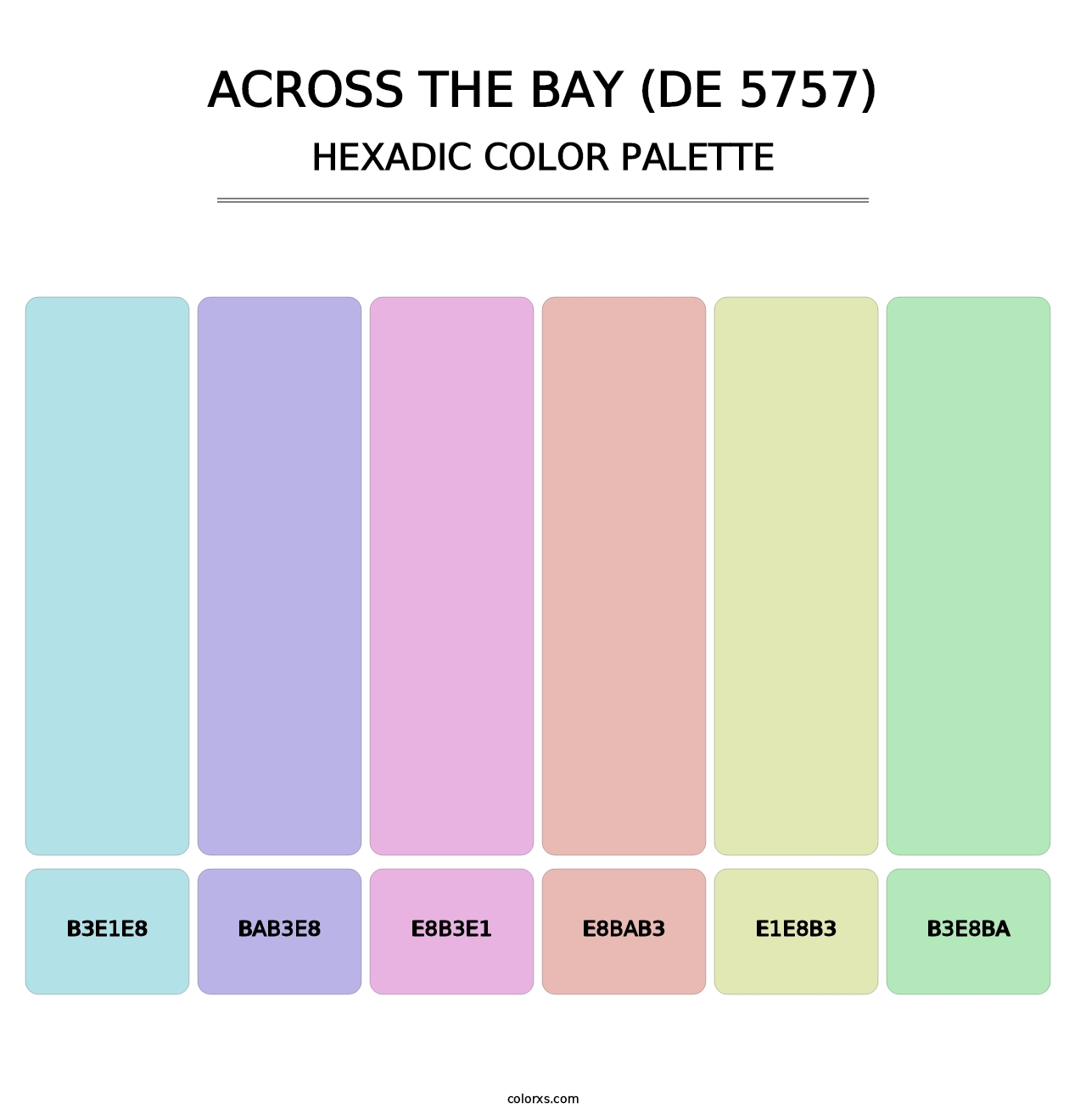 Across the Bay (DE 5757) - Hexadic Color Palette