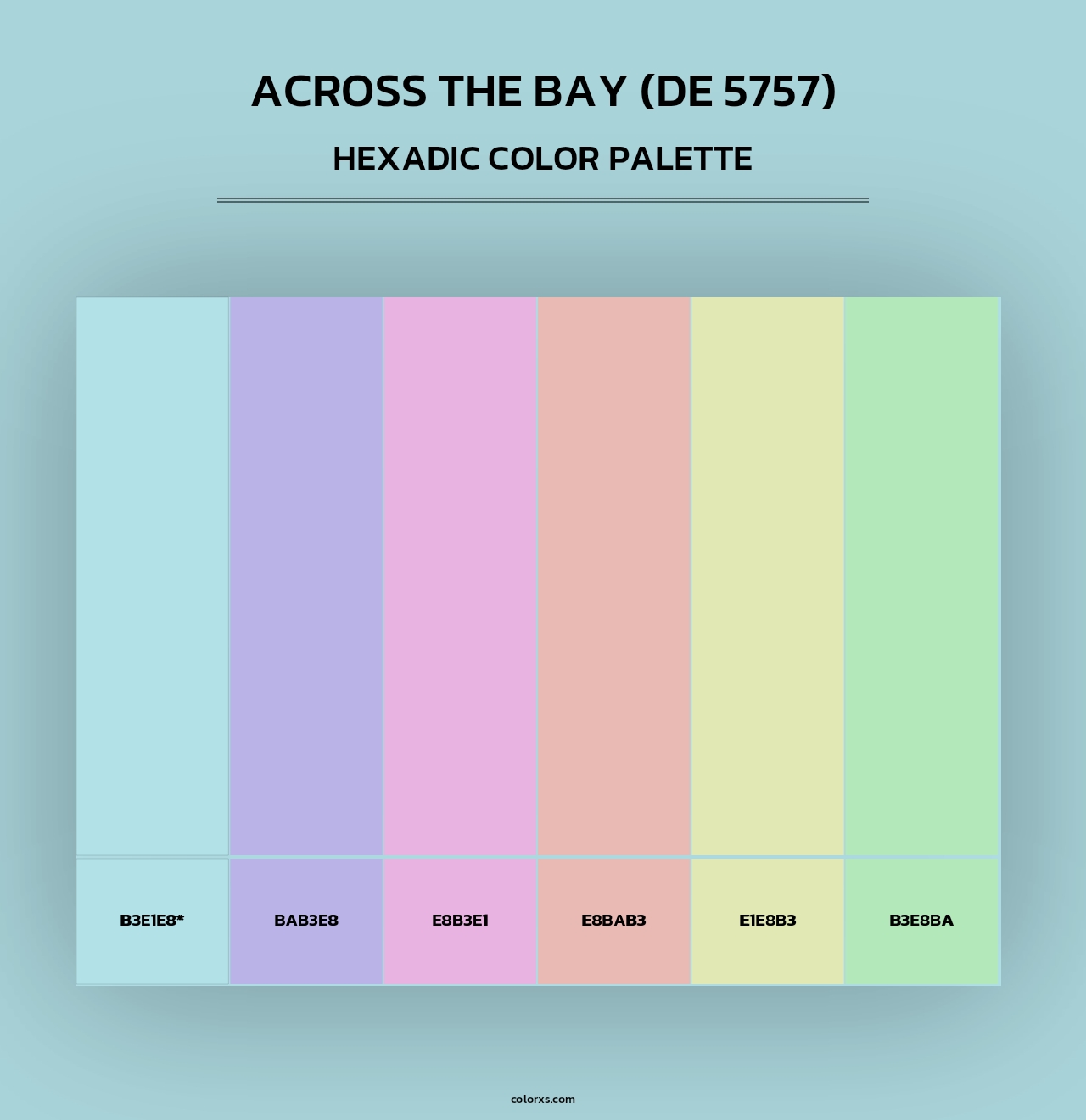 Across the Bay (DE 5757) - Hexadic Color Palette