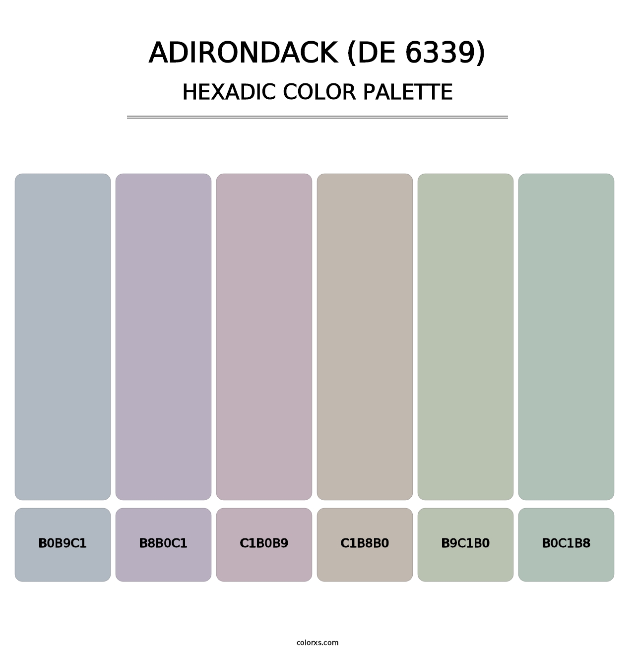 Adirondack (DE 6339) - Hexadic Color Palette