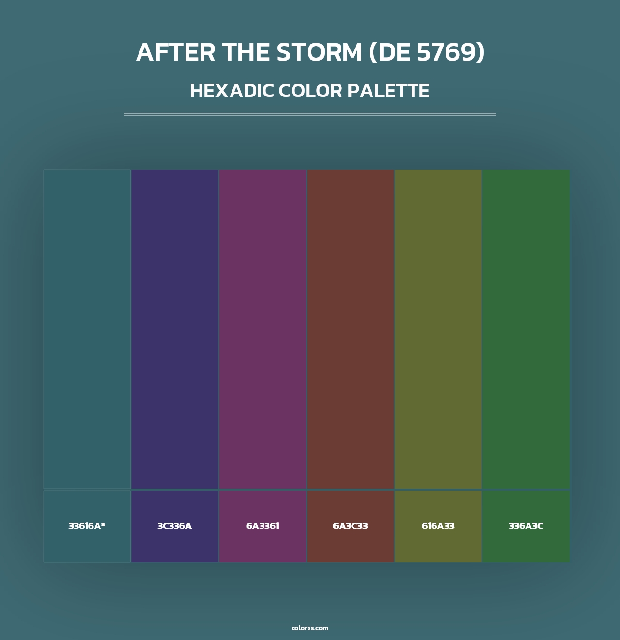 After the Storm (DE 5769) - Hexadic Color Palette