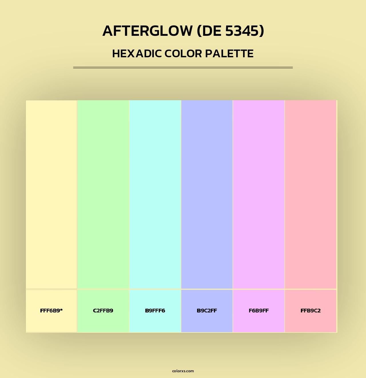 Afterglow (DE 5345) - Hexadic Color Palette