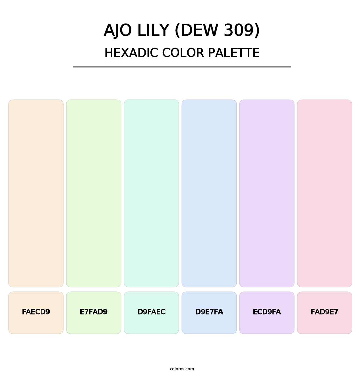 Ajo Lily (DEW 309) - Hexadic Color Palette