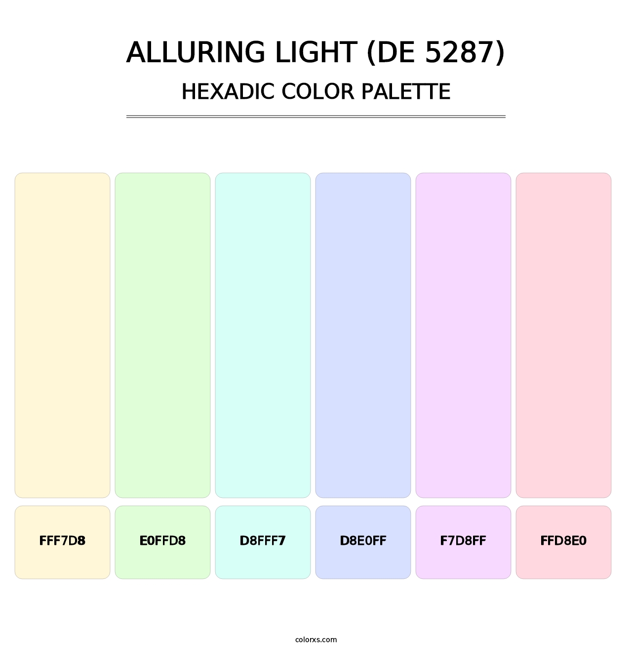 Alluring Light (DE 5287) - Hexadic Color Palette