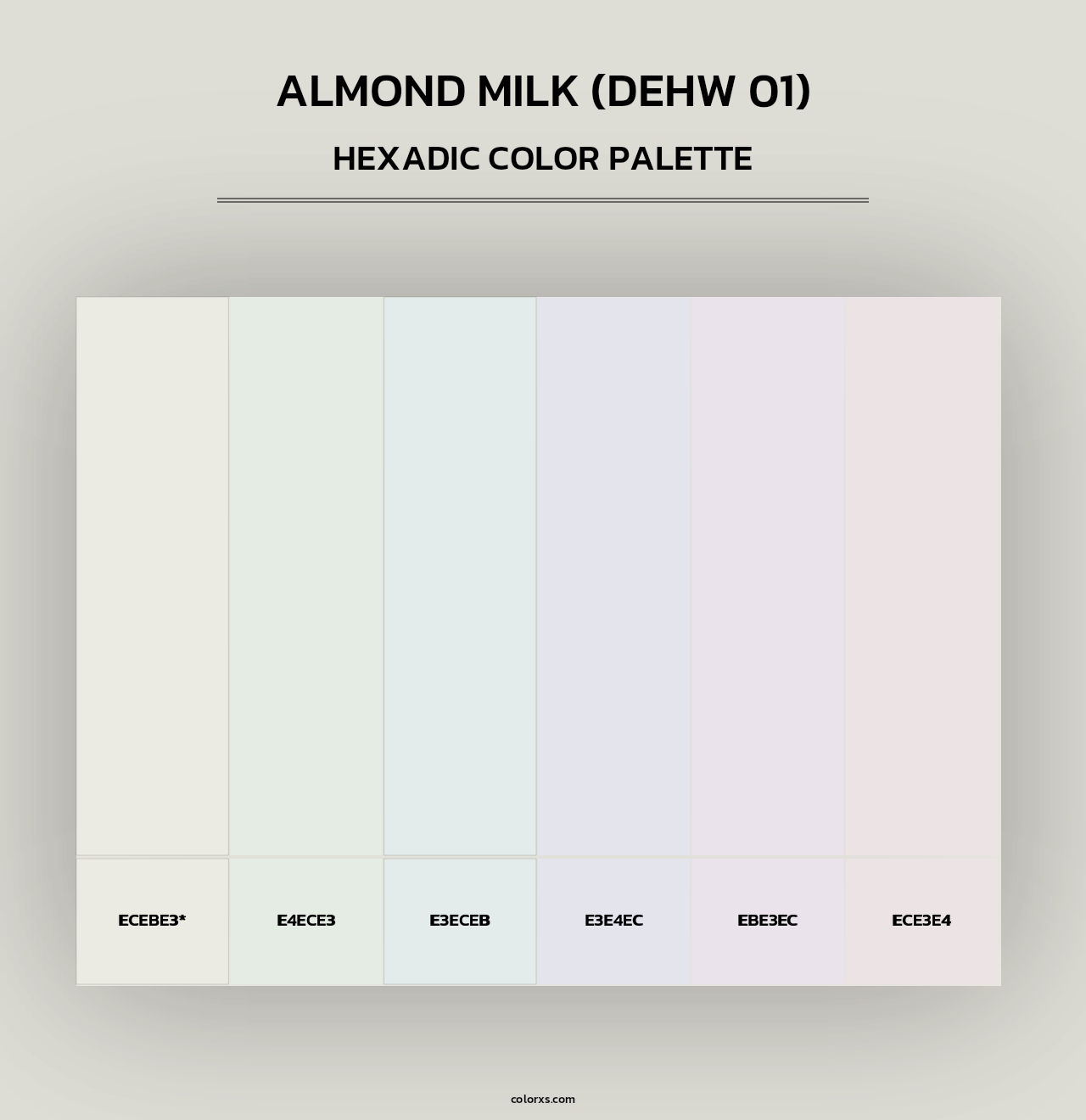 Almond Milk (DEHW 01) - Hexadic Color Palette