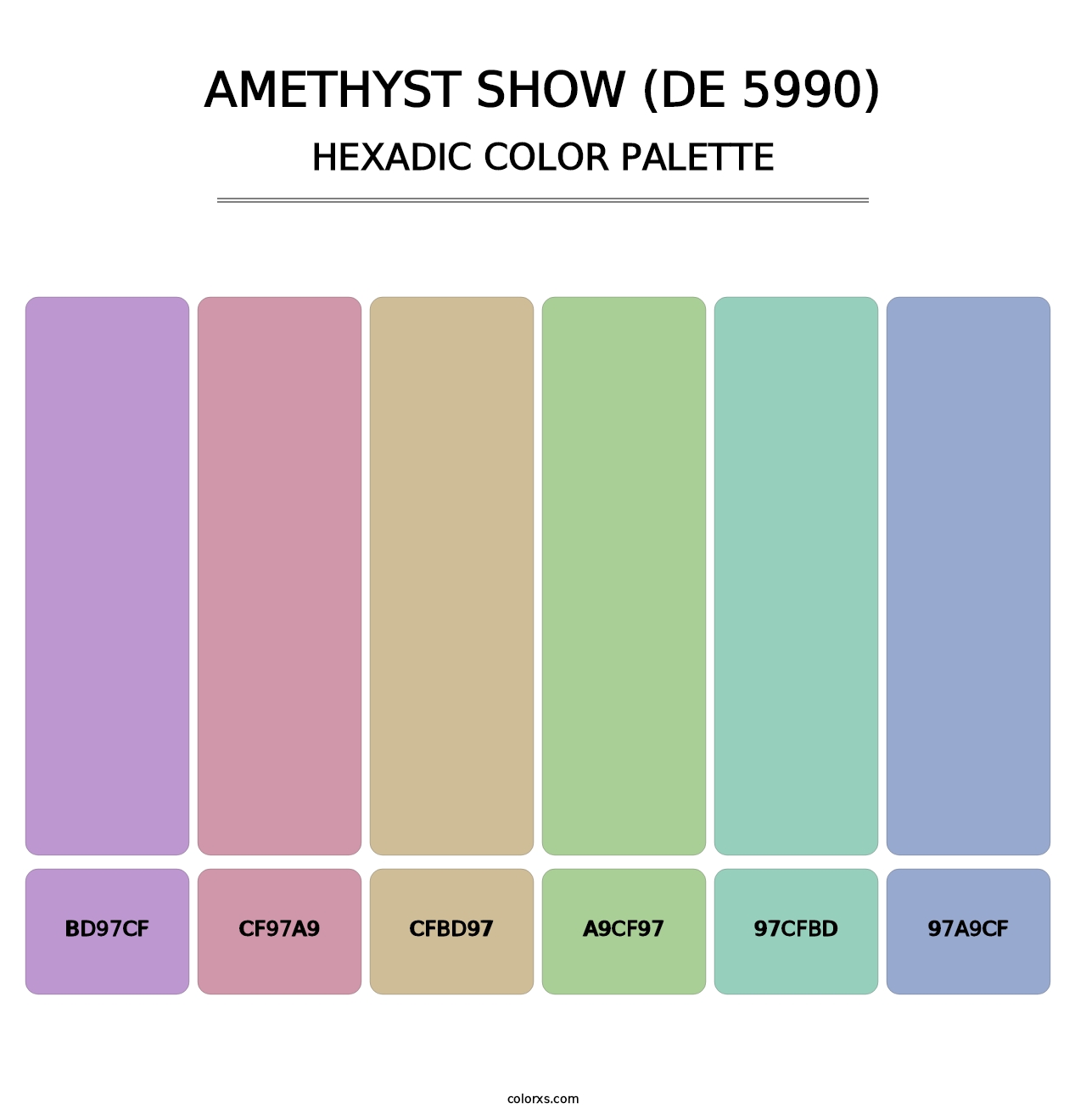 Amethyst Show (DE 5990) - Hexadic Color Palette