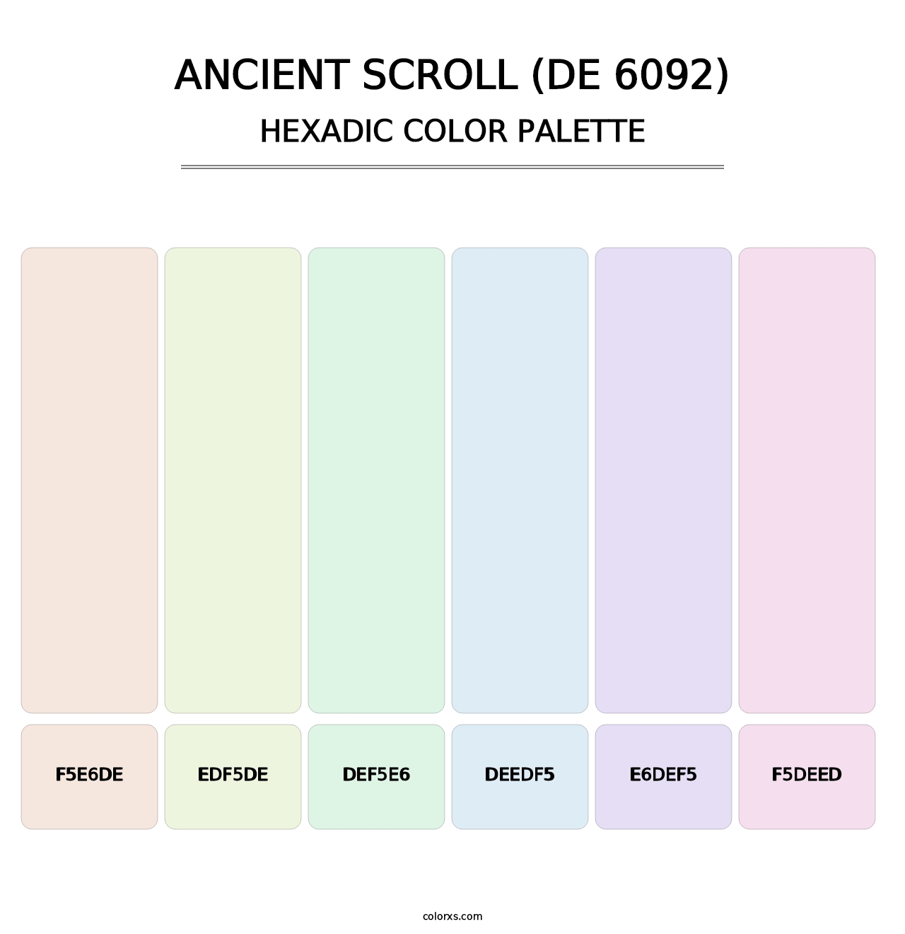 Ancient Scroll (DE 6092) - Hexadic Color Palette