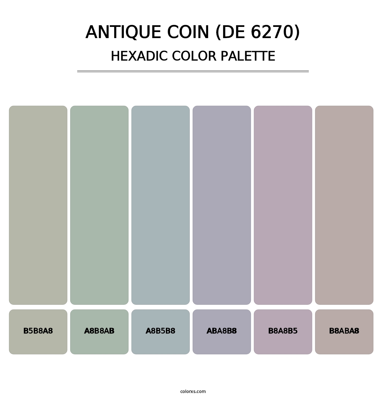 Antique Coin (DE 6270) - Hexadic Color Palette