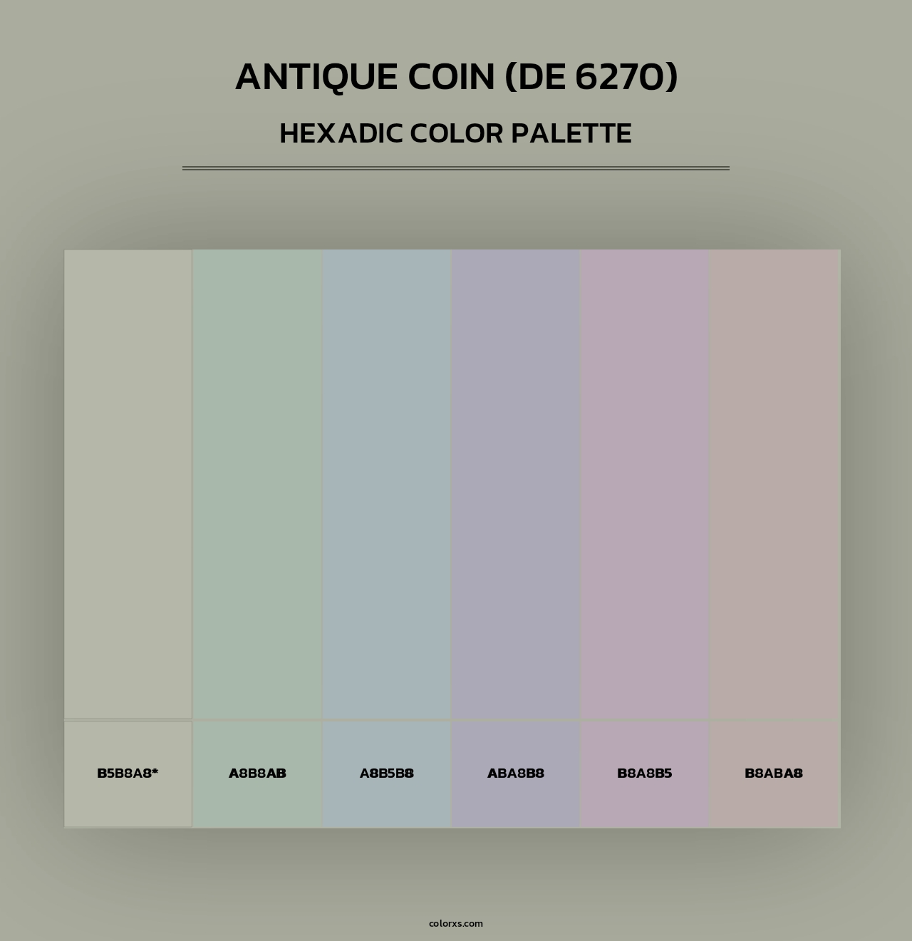 Antique Coin (DE 6270) - Hexadic Color Palette