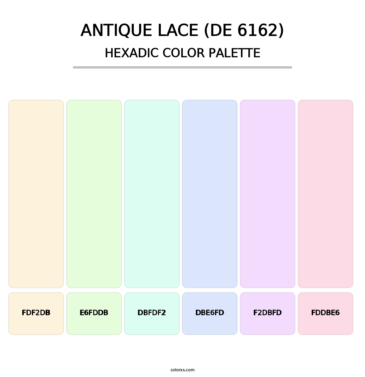 Antique Lace (DE 6162) - Hexadic Color Palette
