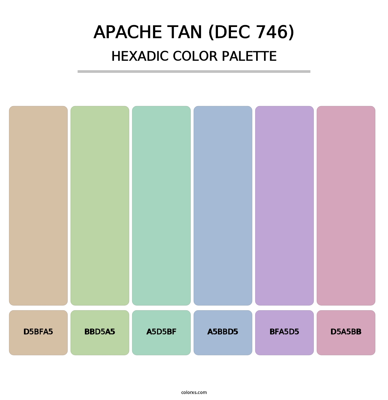 Apache Tan (DEC 746) - Hexadic Color Palette