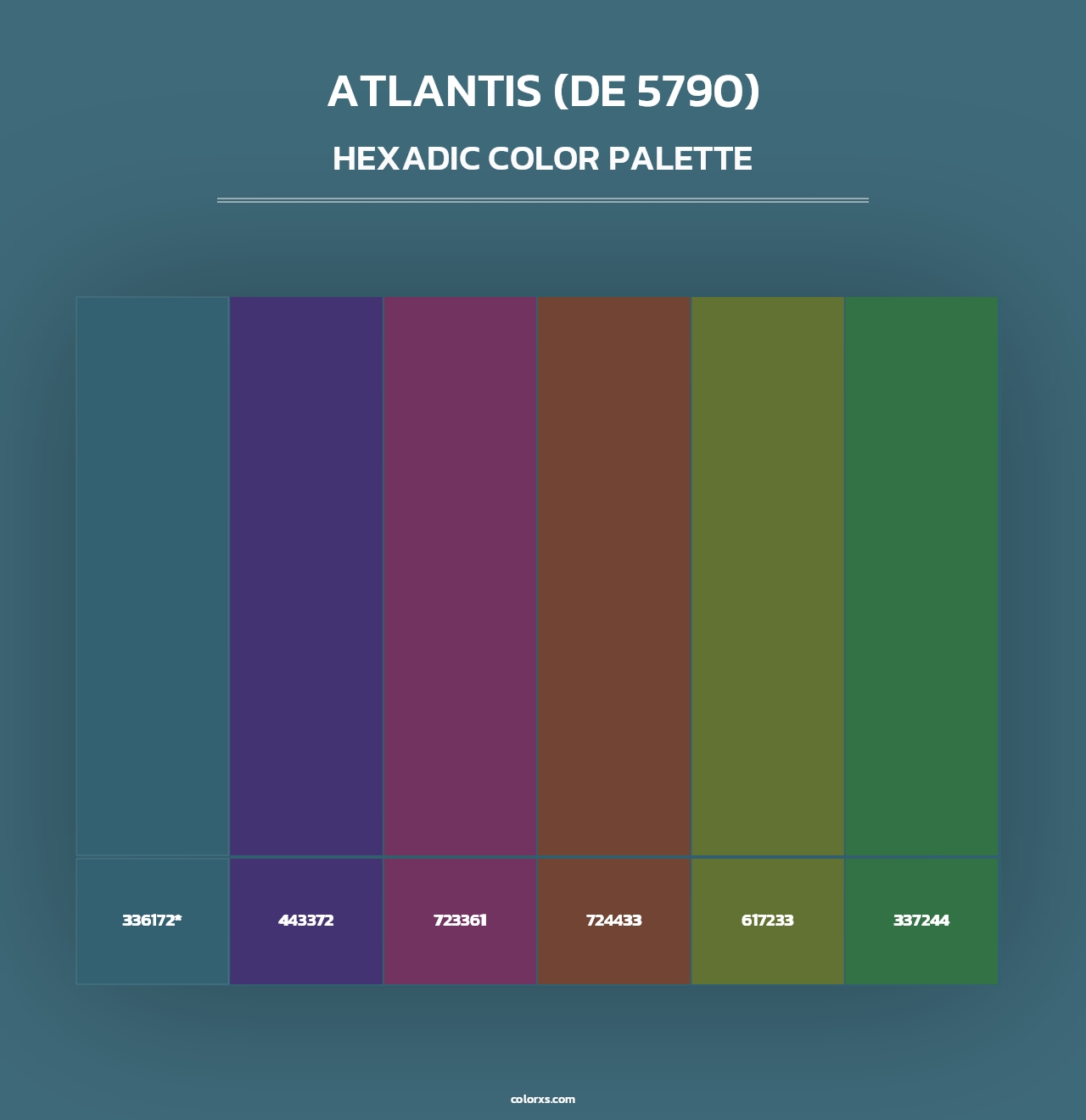 Atlantis (DE 5790) - Hexadic Color Palette