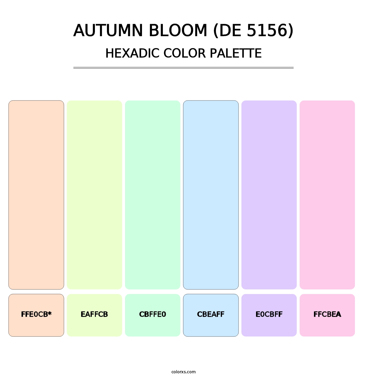 Autumn Bloom (DE 5156) - Hexadic Color Palette