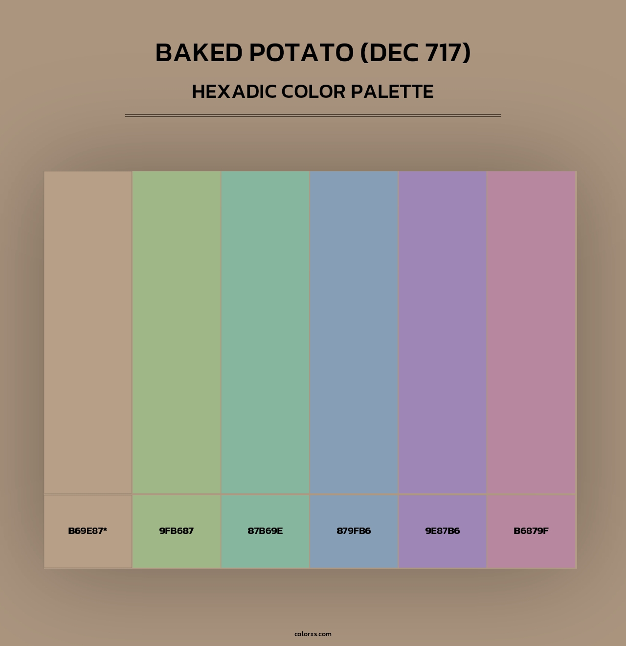 Baked Potato (DEC 717) - Hexadic Color Palette