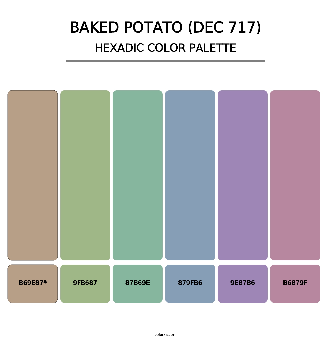 Baked Potato (DEC 717) - Hexadic Color Palette