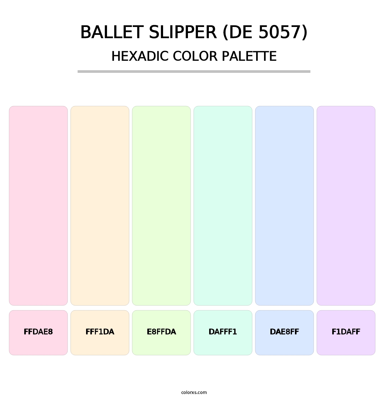 Ballet Slipper (DE 5057) - Hexadic Color Palette