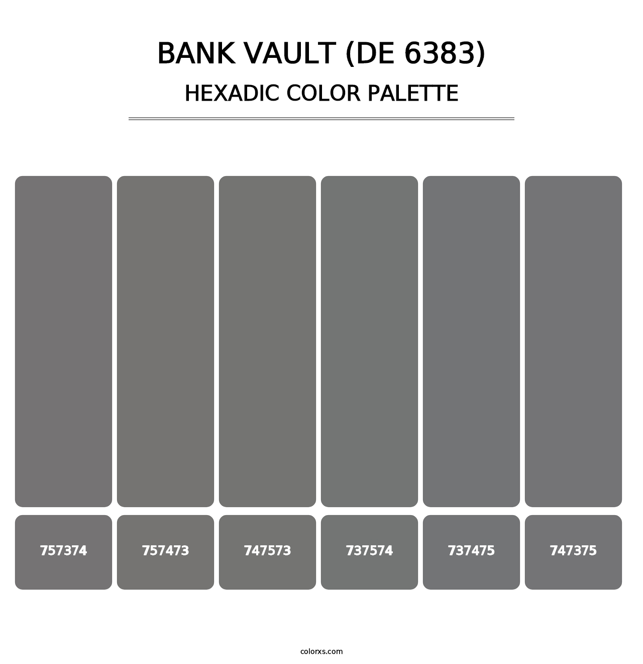 Bank Vault (DE 6383) - Hexadic Color Palette
