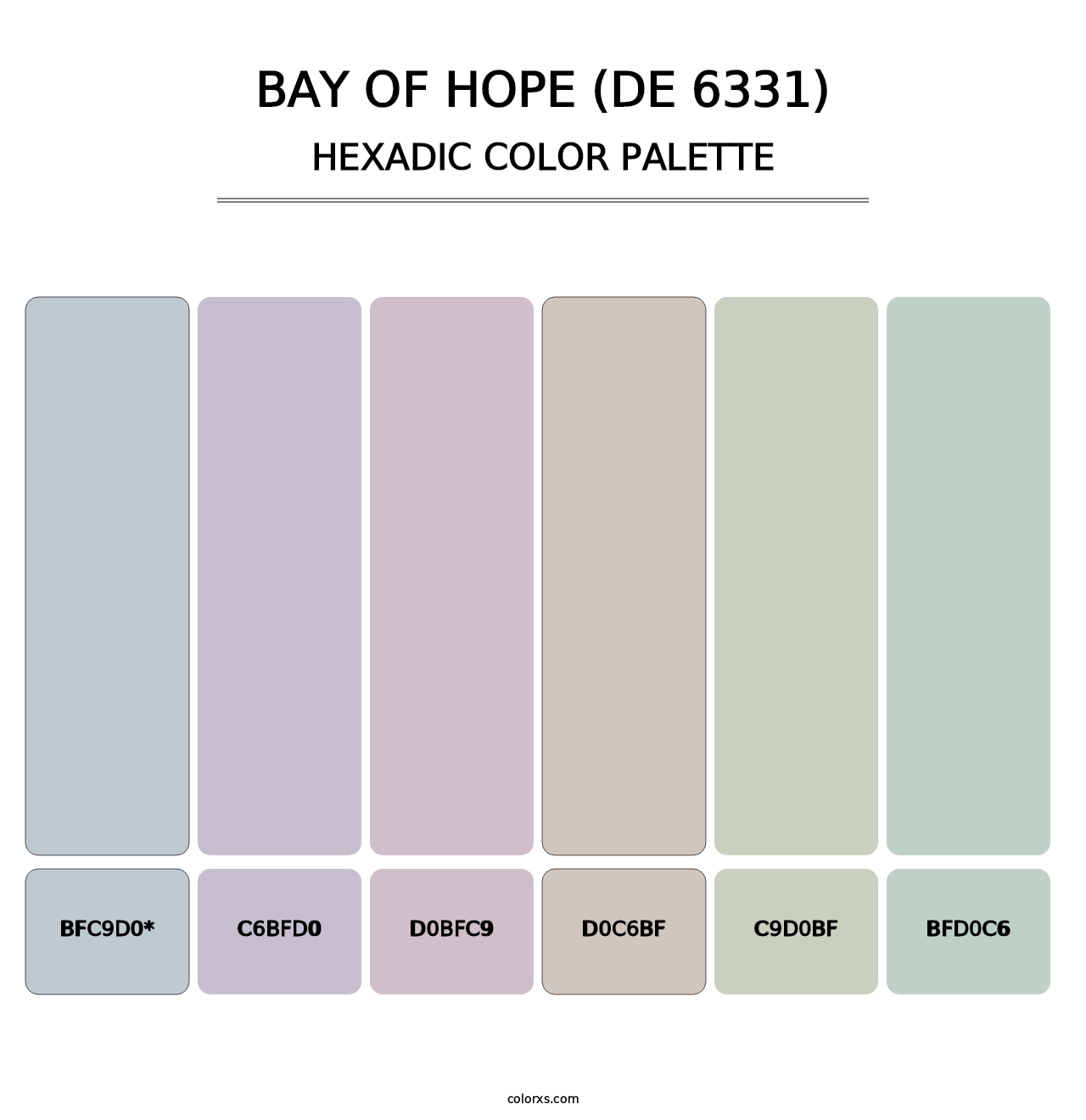 Bay of Hope (DE 6331) - Hexadic Color Palette