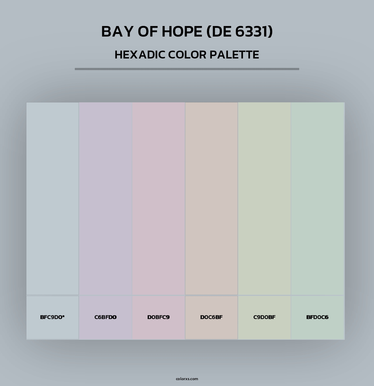 Bay of Hope (DE 6331) - Hexadic Color Palette