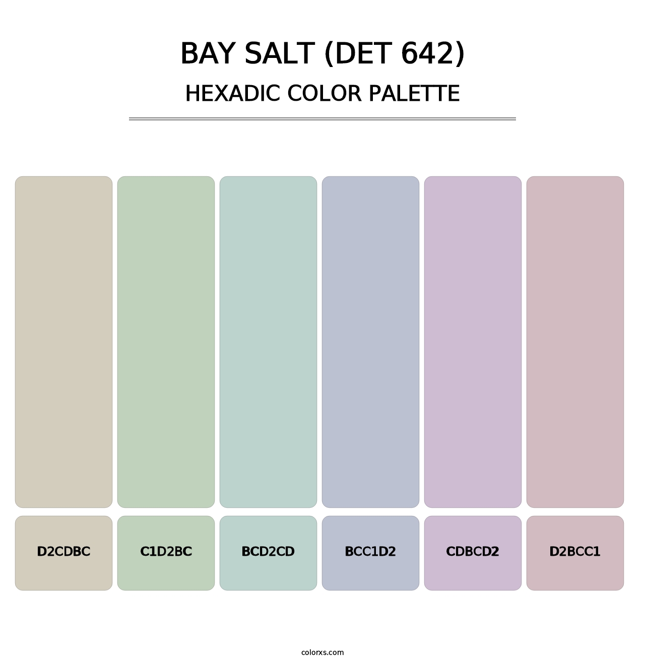 Bay Salt (DET 642) - Hexadic Color Palette