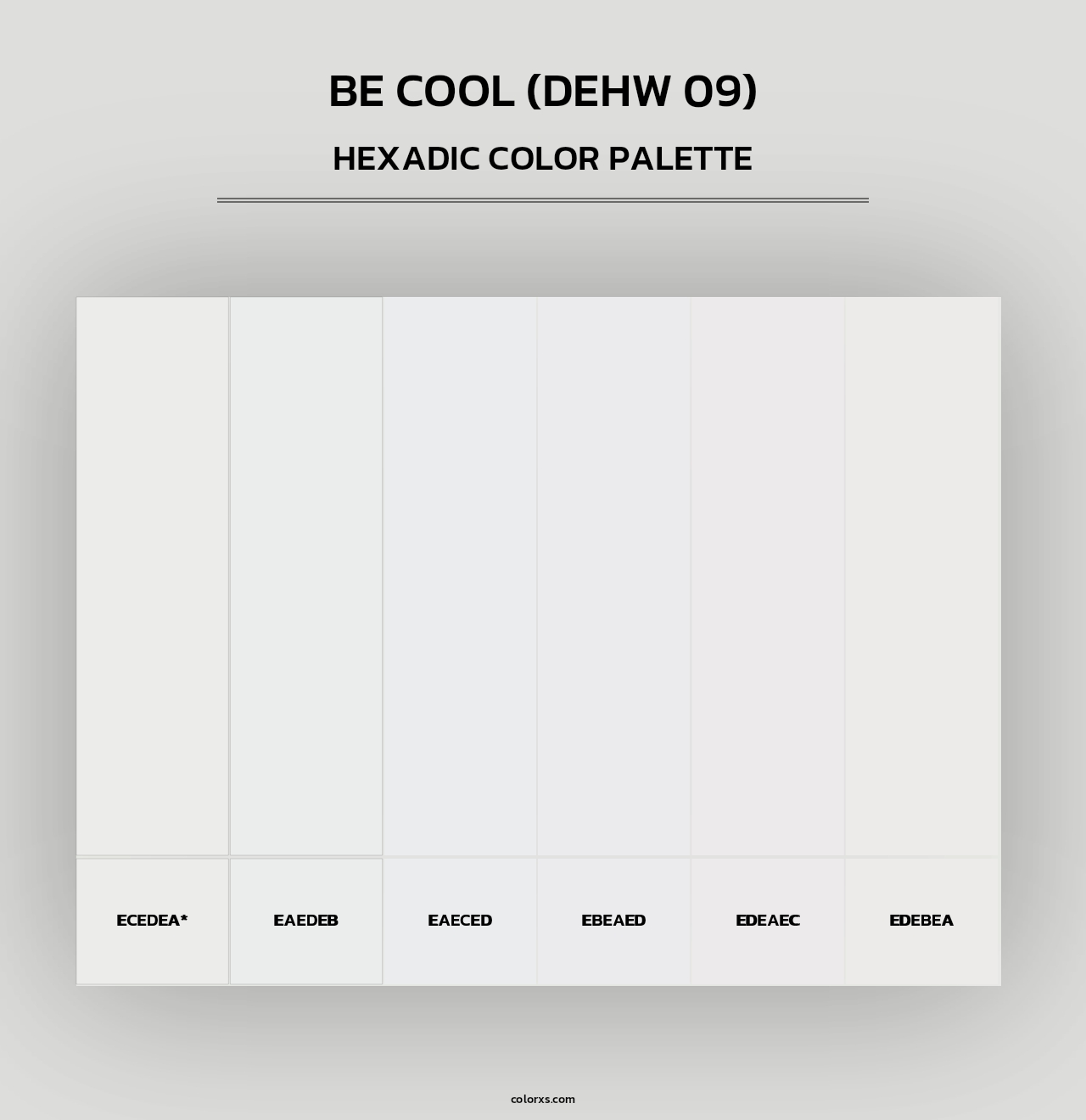 Be Cool (DEHW 09) - Hexadic Color Palette