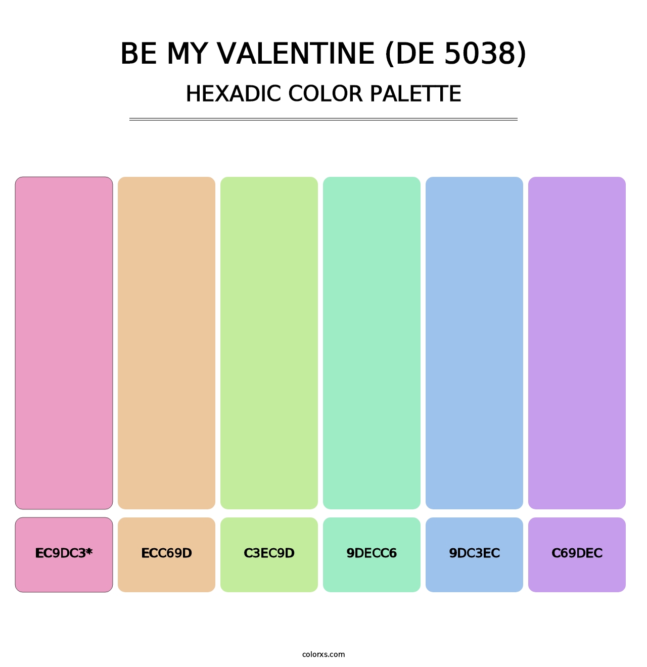 Be My Valentine (DE 5038) - Hexadic Color Palette
