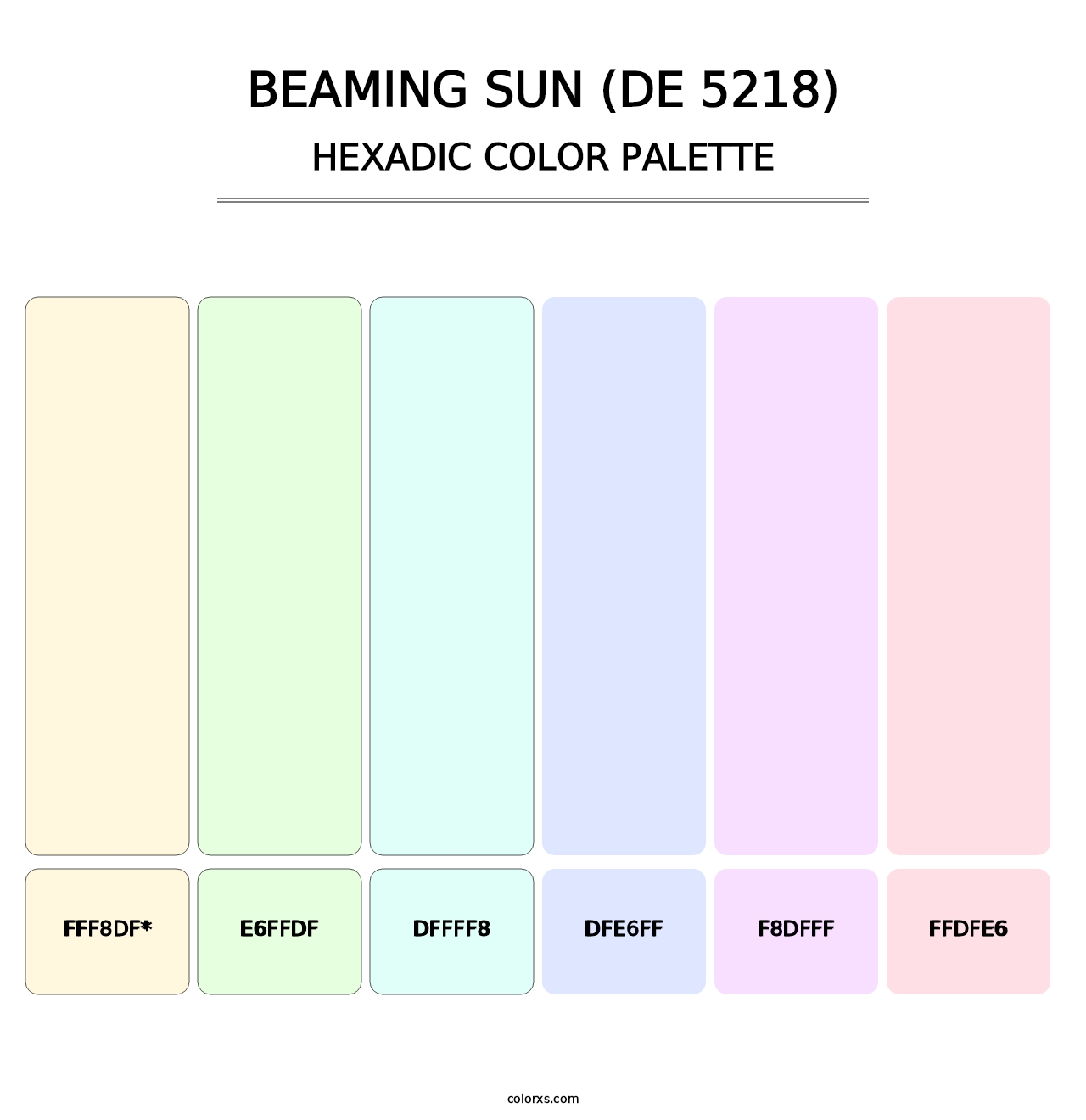 Beaming Sun (DE 5218) - Hexadic Color Palette